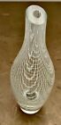 Vase bourgeon en verre art tchèque Harrachov/Harrach treillis intérieur