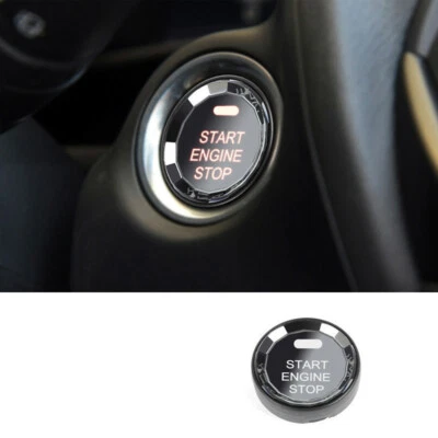 Комплект сменной отделки кнопки переднего запуска автомобиля черный кристалл для Mazda CX-3 CX-4 CX-5 - Изображение 1 из 3