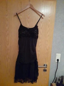 Kleid Damen von Sisi Bella Gr. 44, schwarz m. Pailletten Französische Grösse!! - Bild 1 von 6