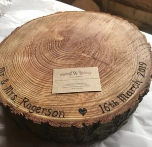 Stand per torte celebrative personalizzati, supporto per torte nuziali in legno rustico - Foto 1 di 12
