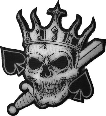 IVAMIS Spades Skull King Patch- 4x4 inch - P7894