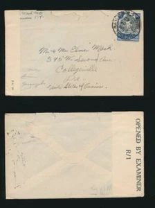 TANGANYIKA CENSOR 1942 KUT to USA - Picture 1 of 3