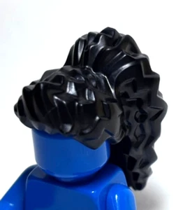 Lego - Minifigura de pelo - Negro, cola de caballo, hembra, largo, ondulado - Imagen 1 de 2
