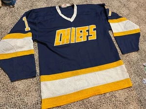 Charlestown Chiefs Hockey Jersey ProJoy M Slap Shot Movie Hanson pro joy #17 - Picture 1 of 6