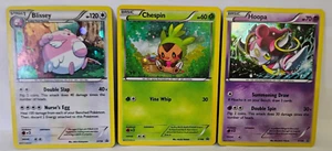 Pokemon - TCG - Promo - XY56 XY88 XY90- Blissey, Chespin, Hoopa - Holo Rare - Picture 1 of 4