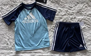 ADIDAS Baby Boy’s Shirt and Shorts Outfit, 2-piece set - Picture 1 of 6