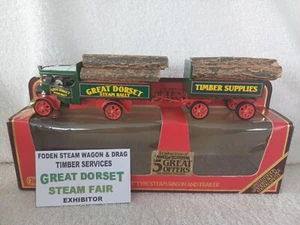 Matchbox Yesteryear Code 3 Great Dorset Steam Foden & Trailer Timber Supplies - Picture 1 of 8