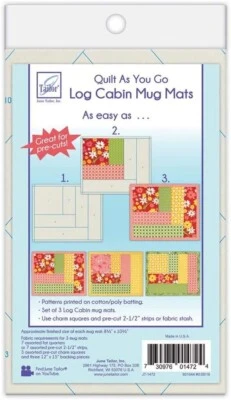 June Tailor Quilt As You Go Mug Mats Log Cabin JT-1472 - Image 1 of 4