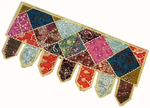38" GIFT FOR HIM SEQUIN SARI DOOR WINDOW DÉCOR TAPESTRY HANGING TORAN VALANCE - Bild 1 von 7