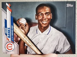 ERNIE BANKS 2020 Topps Short Print Variation SP 5X7 JUMBO CARD #/49 CHICAGO CUBS - Bild 1 von 1