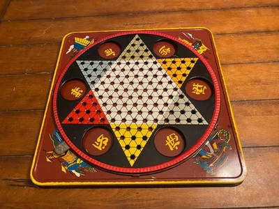 Vintage Chinese Checkers Metal Game Ranger Steel Products Corp. NY No Marbles - Image 1 of 4