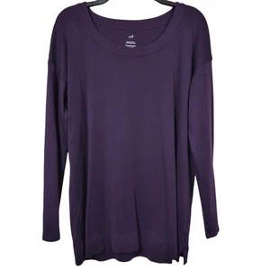 J. Jill Simply Supima U-Ausschnitt Tunika Oberteil Langarmshirt Damen Small - Bild 1 von 4