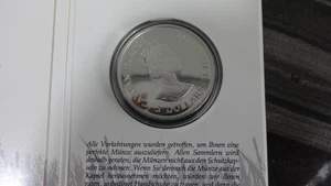 Cayman Islands 5 Dollars 1987 WWF Papagei Silber Münze , H2 - Bild 1 von 6