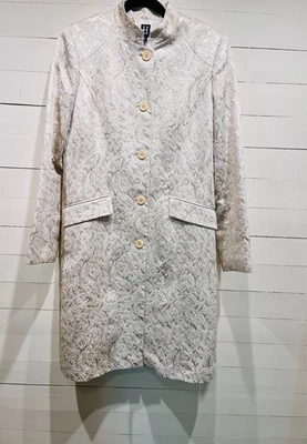 Abrigo de vestir Tommy Hilfiger para mujer color champán talla 12 usado Foto 1 de 4