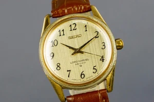 Reloj para hombre Seiko Lord Marvel 36000 5740-8030 vintage esfera dorada 35 mm #2027 - Imagen 1 de 11