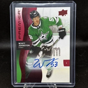 2023-24 Upper Deck Hockey Premier Dallas Wyatt Johnston Autograph - Picture 1 of 2