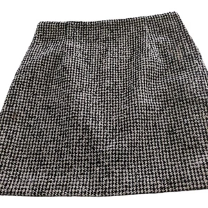 H&M Small, Size 8 Checked A Line Mini Skirt Lined Textured Material - Picture 1 of 7
