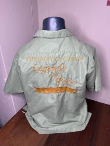 CAMISA DE GANADORES DE LA MESA FINAL DE PÓKER LEGENDS OF BICYCLE CASINO DE COLECCIÓN ABOTONADA RARA - Imagen 1 de 16