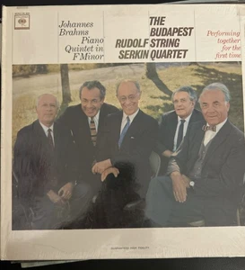 BUDAPEST STRING QUARTET Brahms: Piano Quintet 1964 Vinyl LP Columbia MS 6631 VG+ - Picture 1 of 4