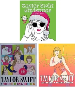 NEW x 3 TAYLOR SWIFT ACTIVITY & COLOURING BookS CHRISTMAS - ACTIVITY - PUZZLE - Imagen 1 de 7