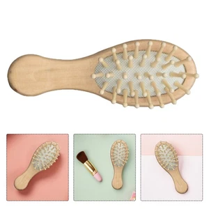 Peine de madera portátil pequeño viaje madera masaje cuero cabelludo cepillo - Imagen 1 de 12