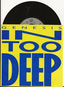 GENESIS IN TOO DEEP 7 INCH VINYL SINGLE FROM GERMANY WITH PIC SLEEVE - Picture 1 of 1