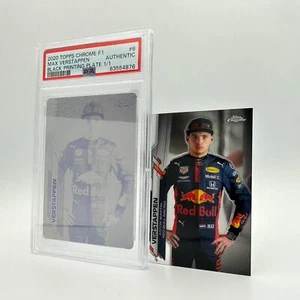 1/1 Black Printing Plate Max Verstappen #6 - 2020 Topps Chrome F1 Rookie Card - Picture 1 of 5