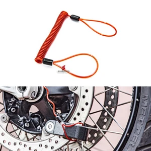 Bloqueo de disco recordatorio antirrobo MOTO Recordatorio cable espiral 150CM - Picture 1 of 8