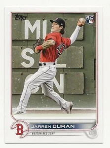 2022 Topps Complete Sets JARREN DURAN Rookie Image Variation RED SOX RC #187 - Picture 1 of 2