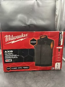 Men's Large M12 12-Volt Lithium-Ion Cordless Axis Gray Heated Quilted Vest Kit - Picture 1 of 3