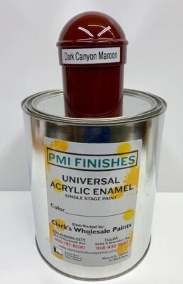 Dark Canyon Maroon Gallon Single Stage ACRYLIC ENAMEL Car Auto Paint    Foto 1 de 2
