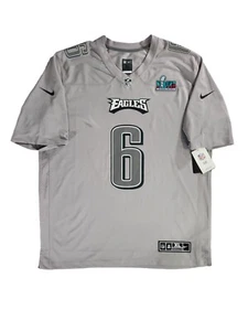 Nike Philadelphia Eagles Devonta Smith Superbowl 57 Grey Game Jersey Men’s XL - Picture 1 of 12
