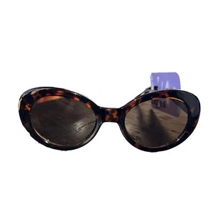 Tortoise Shell Sunglasses Sleek Womens Unisex Retro Chic Modern Claire’s - Picture 1 of 9