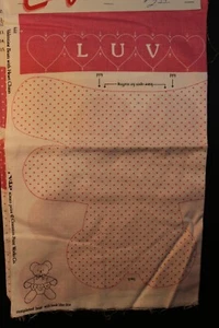Vintage - V.I.P. CRAFT fabric - Sewing -  Pink Teddy bears gender reveal - Picture 1 of 7