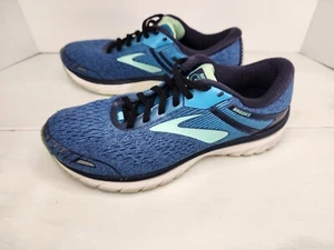 Brooks Women's Adrenaline GTS 18 1202681D495 Blue Running Shoes Size 9.5 D FLAWS - Picture 1 of 15