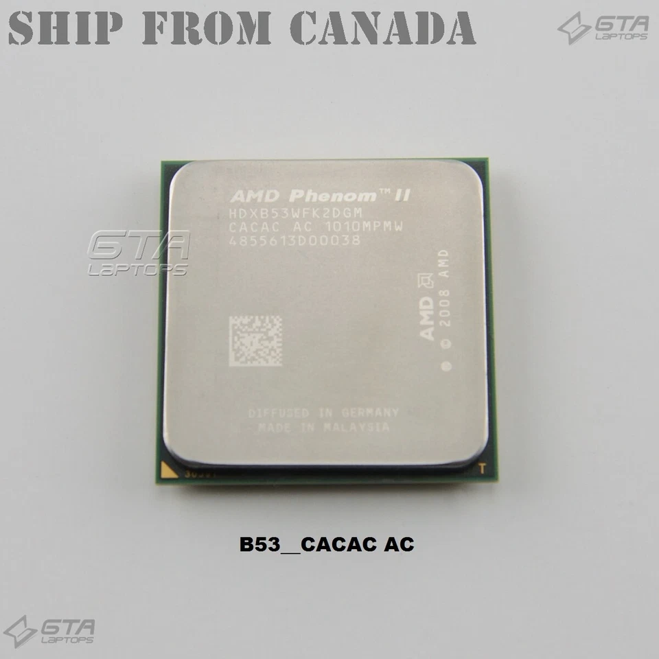 AMD Phenom II X2 B53 CACAC AC 2.80GHz Socket AM2+ CPU HDXB53WFK2DGM Foto 1 de 1