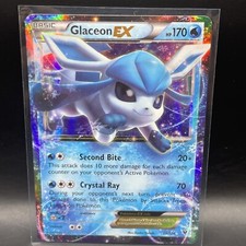 Glaceon EX Full Art Rare - 20/124 XY Fates Collide - Pokemon TCG HP Card