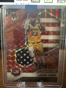 2020-21 Panini Mosaic - National Pride Reactive Red Prizm #247 LeBron James