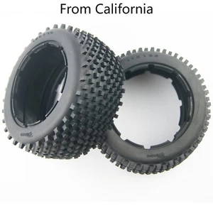 Rear Pin Spike Desert Buggy Tires Fit Rovan Rofun HPI Baja 5b SS King Motor 1/5 - Picture 1 of 4