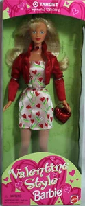 Barbie 20465 MIB 1998 Target Valentine Style Doll - Picture 1 of 2