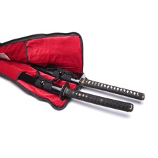 CUSTODIA BORSA per 2 SPADE CASE Bokken DELUXE IAIDO KENJUTSU BAG NINJUTSU AIKIDO