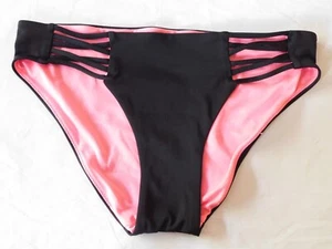 Victoria's Secret Bikini Swim Bottom Womens Black Bathing Suit Bottom Size Small - Picture 1 of 9