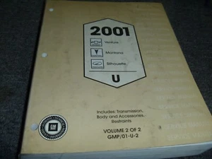 2001 Chevrolet Venture TRANSMISSION BODY RESTRAINTS Service Repair Manual xz - Picture 1 of 2