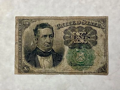~ FR 1264 - TEN 10 CENTS FIFTH / 5TH ISSUE FRACTIONAL CURRENCY NOTE - GREEN SEAL - Image 1 of 2