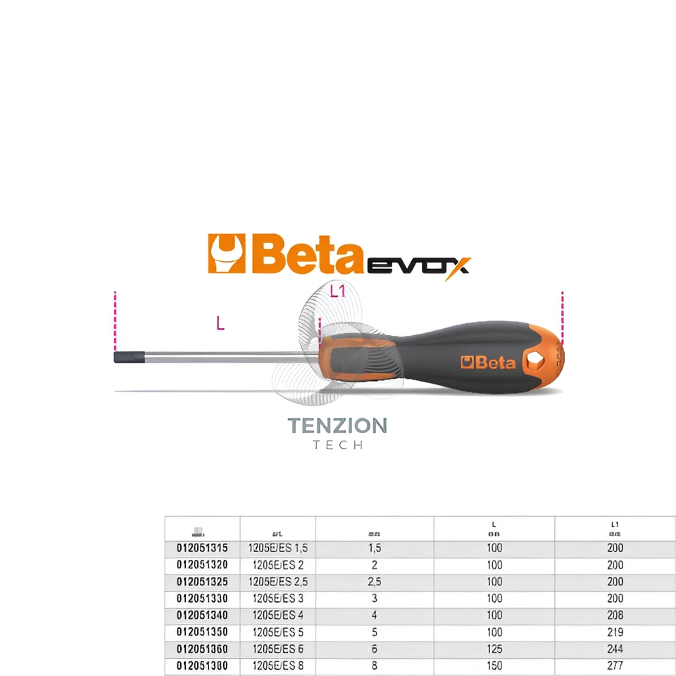 Chiave Maschio Esagonale Con Impugnatura - Beta 1205E/ES