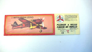 KIT MF ANCIEN PLANEUR À HÉLICE MITSUBISHI ZERO FLUGZEUG MIT PROPELLER - Imagen 1 de 2