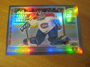 2000 01 Topps Chrome Refractors # 95 Jeff Hackett - Montreal Canadiens       ZH3