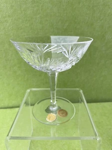 Set of 5 Hand Cut  Bleikristall 24% Lead Crystal Champagne / Water Glasses - Picture 1 of 7