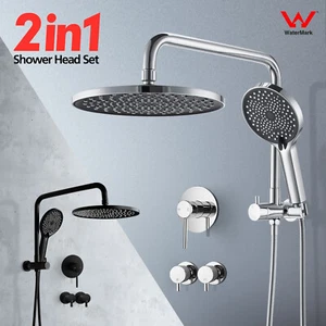 ACA WELS Round 10" Rain Shower Head 3-Mode Handheld Set Mixer Taps High Pressure - Picture 1 of 47