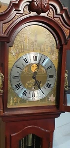 Christian Huygens clock 1980s Mechanical 8 day Longcase Grandfather Clock - Picture 1 of 11